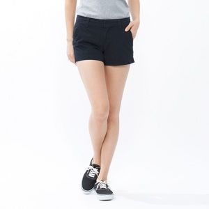 Uniqlo Classic Black Micro Chino Shorts